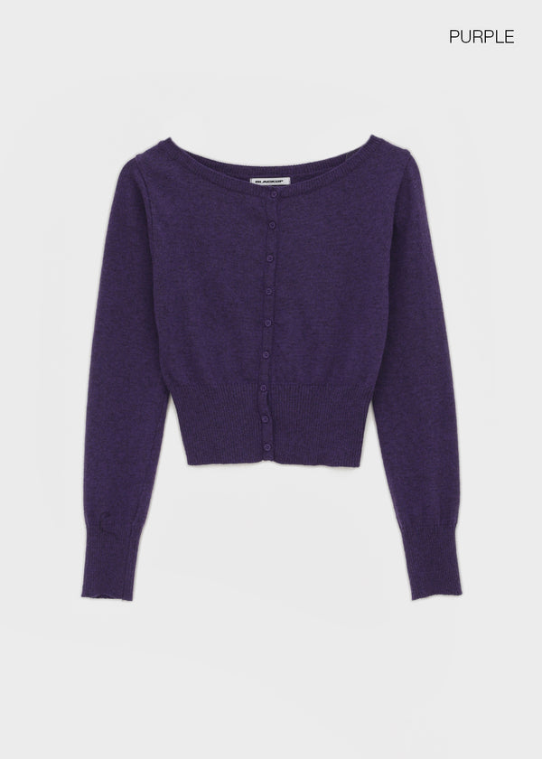 [MADE] Melbo Boat Neck Knit Cardigan