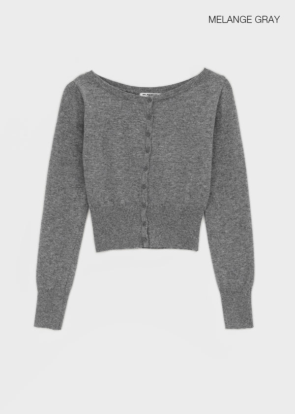 [MADE] Melbo Boat Neck Knit Cardigan