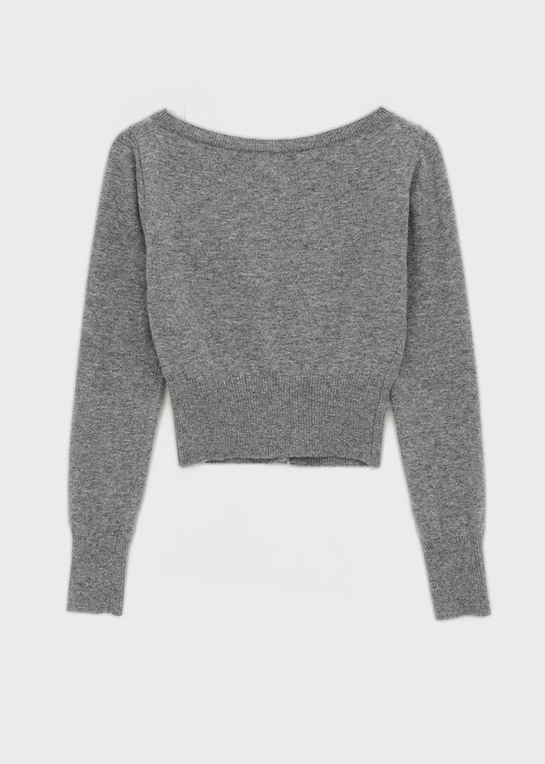[MADE] Melbo Boat Neck Knit Cardigan