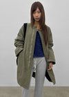 (UNISEX) Epitom Quilted Long Field Jacket