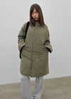 (UNISEX) Epitom Quilted Long Field Jacket