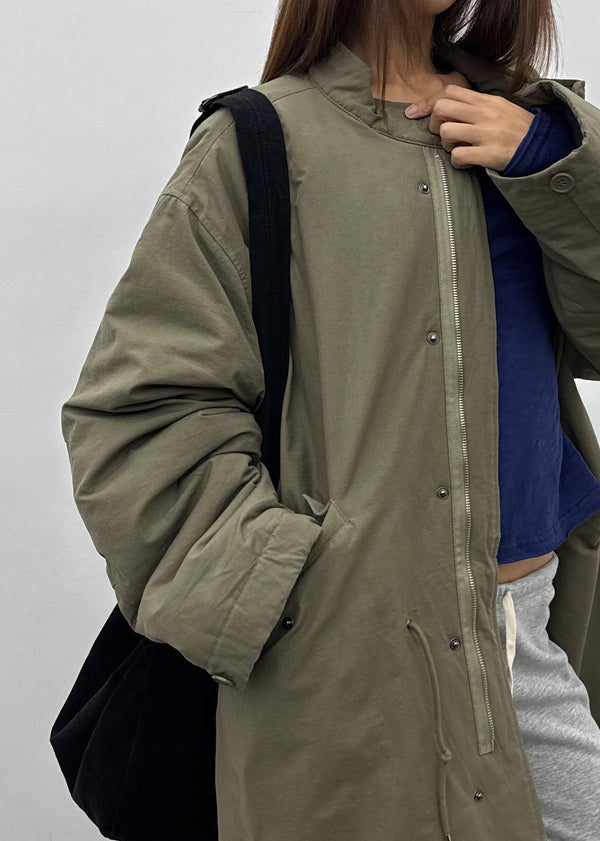 (UNISEX) Epitom Quilted Long Field Jacket