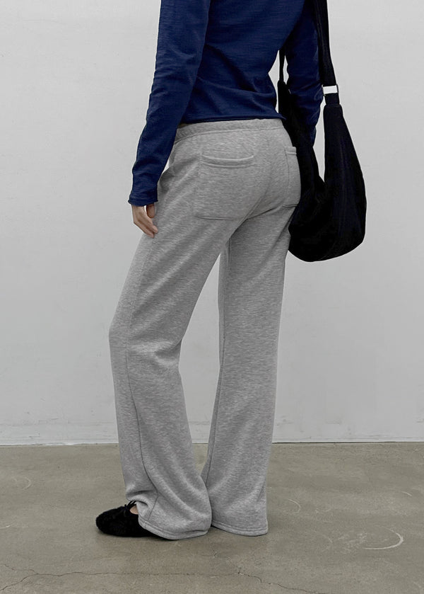 [MADE] Melio Mink Low Bootcut Elastic Waist Pants (2 SIZE)