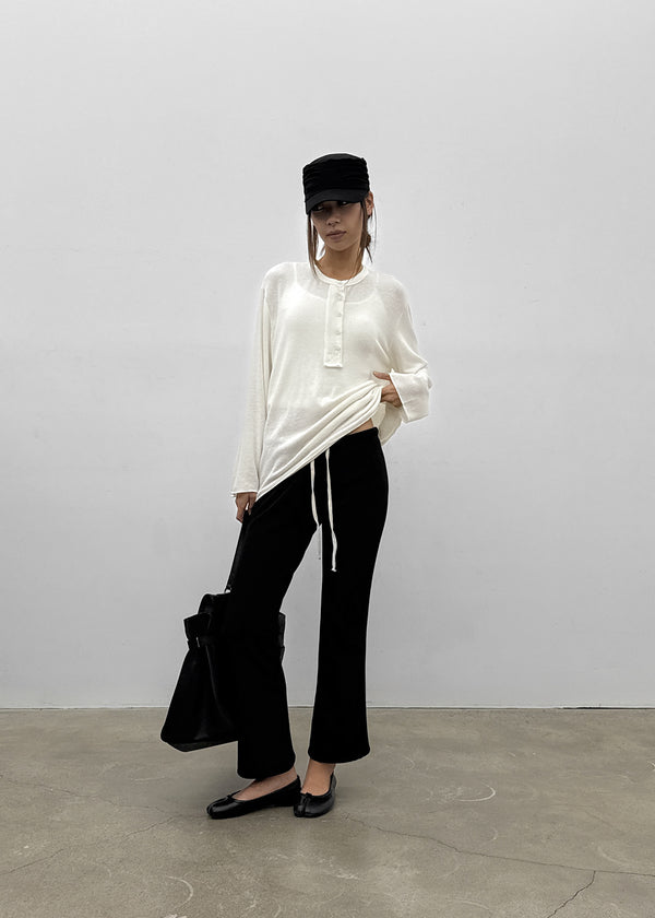 [MADE] Melio Mink Raw Cropped Waist Pants