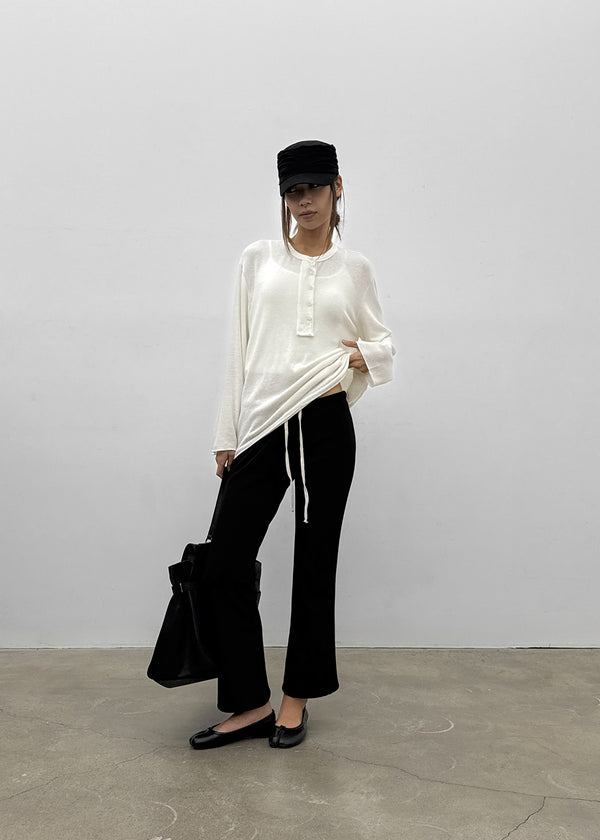Segman Henley neck wool knit