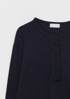 Segman Henley neck wool knit