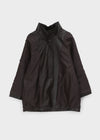 Volk High-Neck Half Leather Jacket