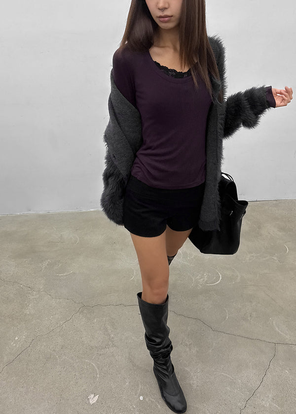 [MADE] Shaggy Fur Cardigan