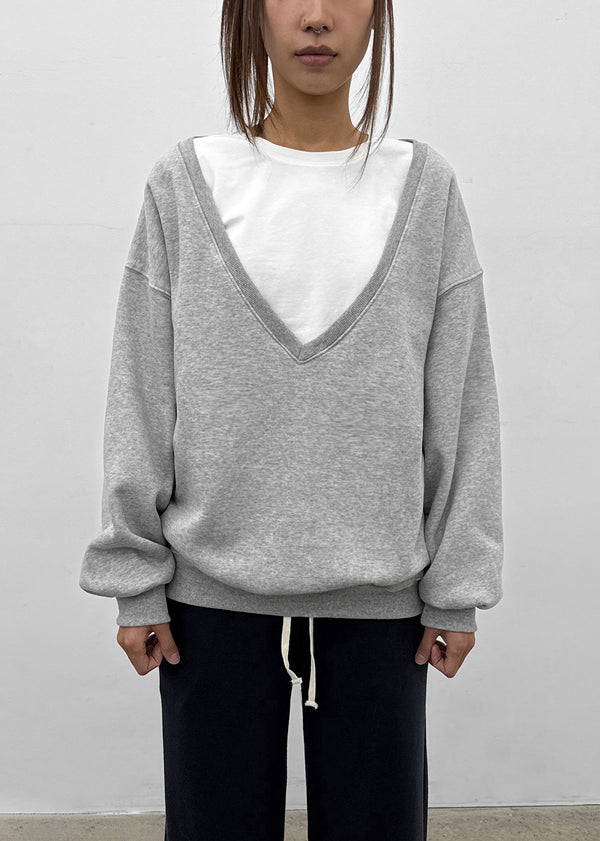 Queria Deep V Sweatshirt (Fleece-lined ver.)