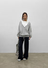 Queria Deep V Sweatshirt (Fleece-lined ver.)