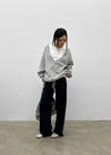 Queria Deep V Sweatshirt (Fleece-lined ver.)