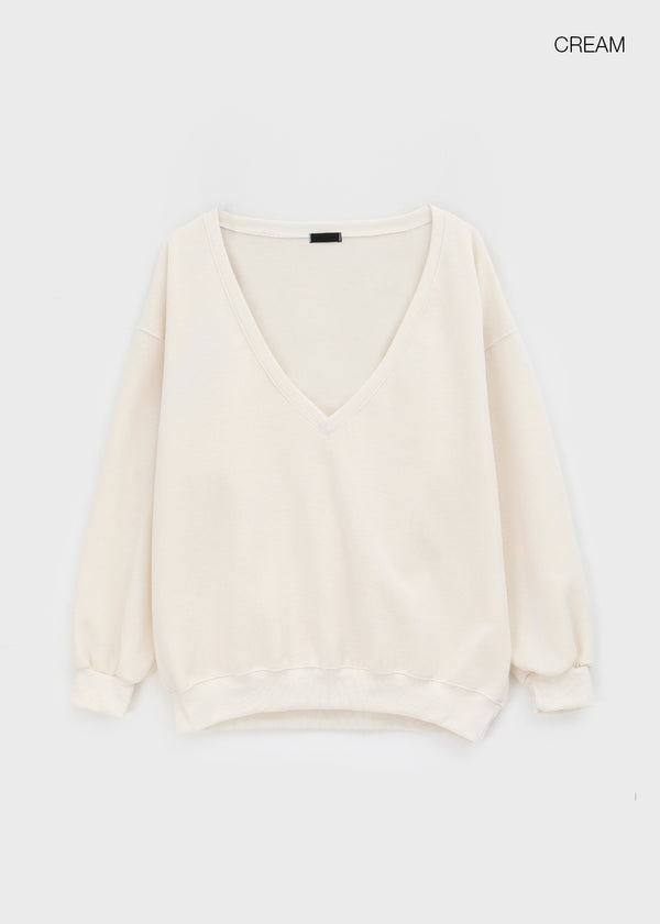 Queria Deep V Sweatshirt (Fleece-lined ver.)