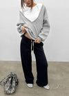 [MADE] Melio Mink Semi-Wide Elastic Waist Pants