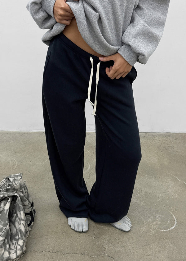 [MADE] Melio Mink Semi-Wide Elastic Waist Pants