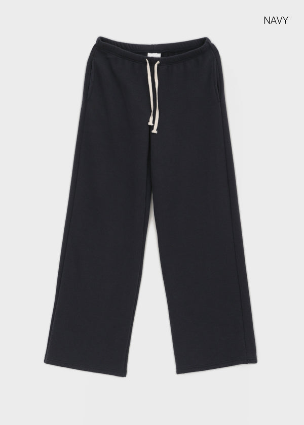 [MADE] Melio Mink Semi-Wide Elastic Waist Pants