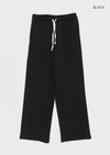 [MADE] Melio Mink Semi-Wide Elastic Waist Pants