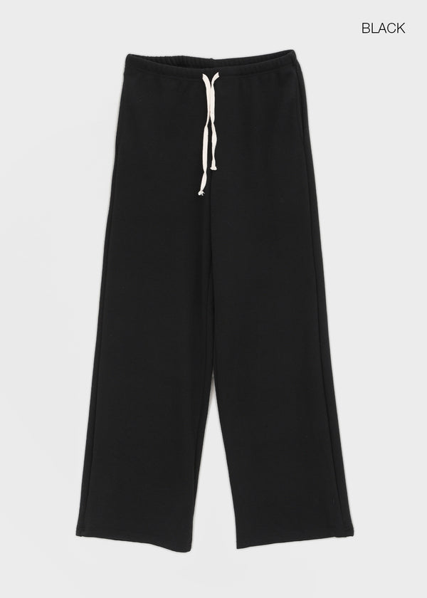 [MADE] Melio Mink Semi-Wide Elastic Waist Pants