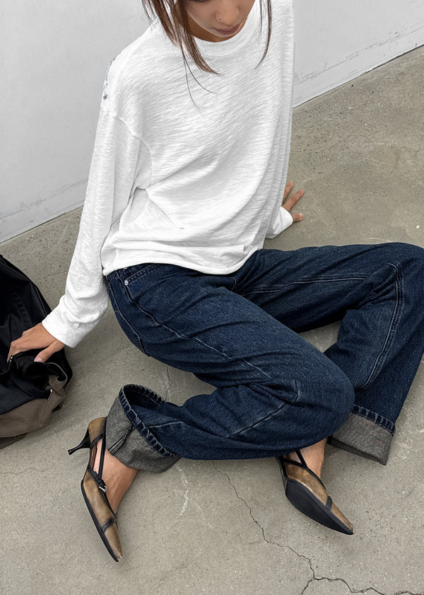 [MADE] Silva Low-waisted Cabra Denim Pants
