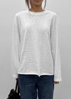Shunt Slub Lettering Long Sleeve Tee