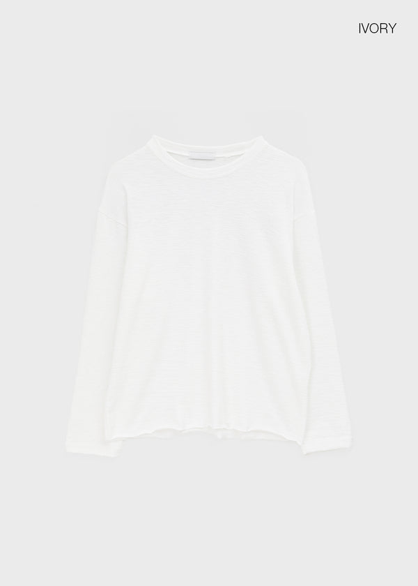 Shunt Slub Lettering Long Sleeve Tee