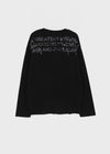 Shunt Slub Lettering Long Sleeve Tee