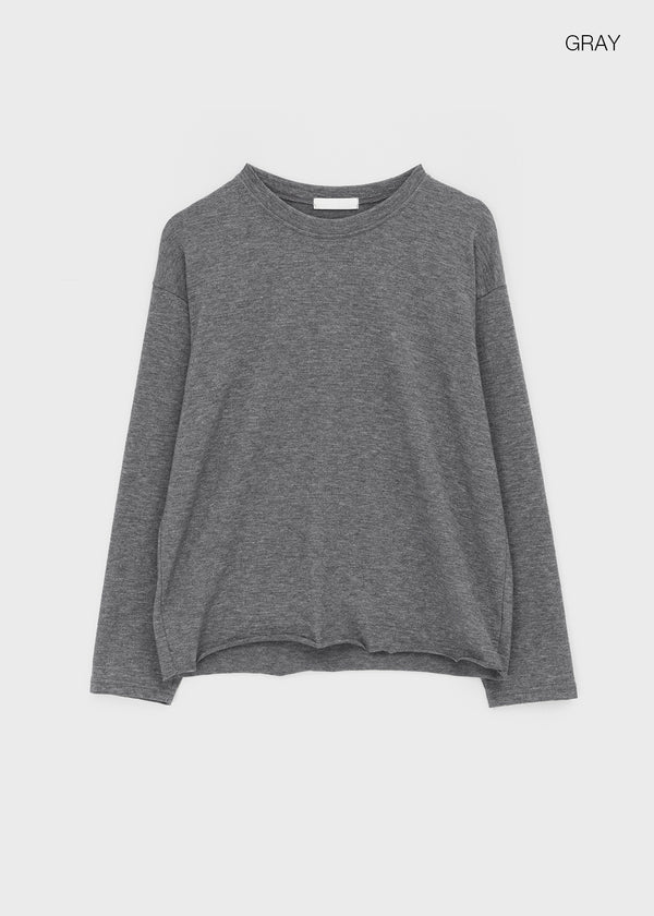 Shunt Slub Lettering Long Sleeve Tee
