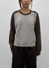 Snake color-block raglan knit