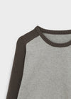 Snake color-block raglan knit