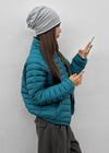 (UNISEX) Cork Two-Way Wellon Lightweight Padded Jacket
