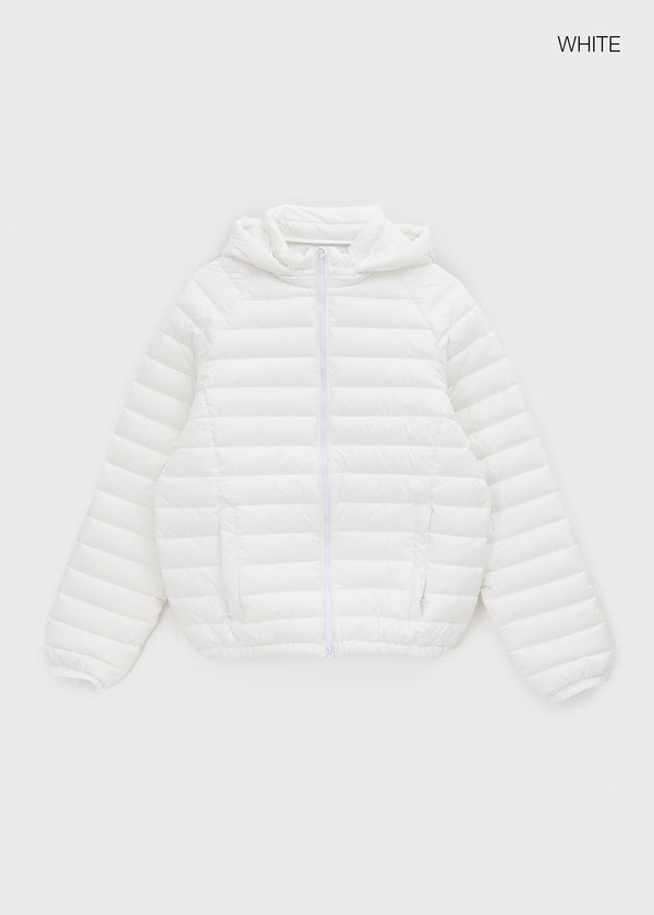 (UNISEX) Cork Two-Way Wellon Lightweight Padded Jacket