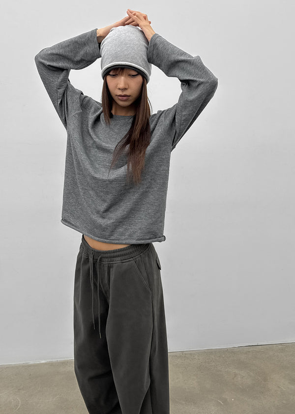 Shunt Slub Lettering Long Sleeve Tee