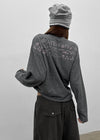 Shunt Slub Lettering Long Sleeve Tee