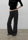 Fanis Low-waist Wool Bootcut Slacks