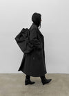 Pennyol Quilted Wool Long Coat (50% Wool)