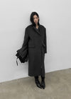 Pennyol Quilted Wool Long Coat (50% Wool)