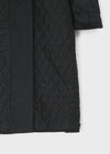 Pennyol Quilted Wool Long Coat (50% Wool)