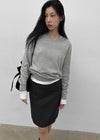 Tanker Lambswool V-neck Knit