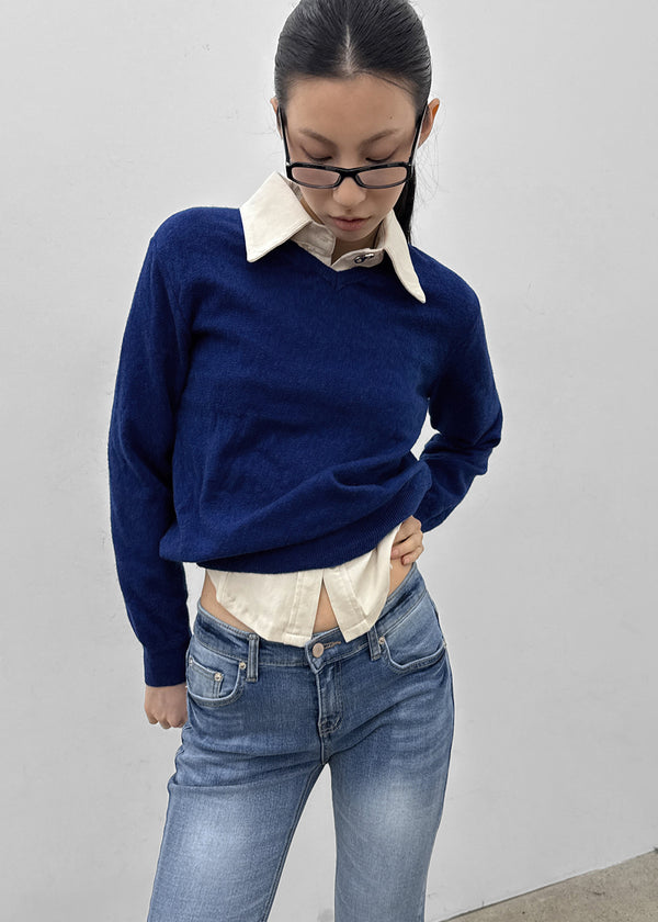 Tanker Lambswool V-neck Knit