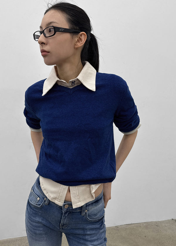 Tanker Lambswool V-neck Knit