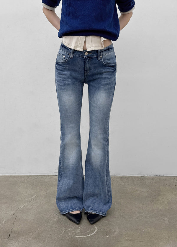 Creeby Soft Low-Waist Bootcut Denim Pants