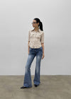 Creeby Soft Low-Waist Bootcut Denim Pants