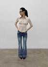 Creeby Soft Low-Waist Bootcut Denim Pants