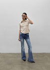Creeby Soft Low-Waist Bootcut Denim Pants