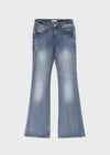 Creeby Soft Low-Waist Bootcut Denim Pants