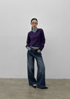 Tanker Lambswool V-neck Knit