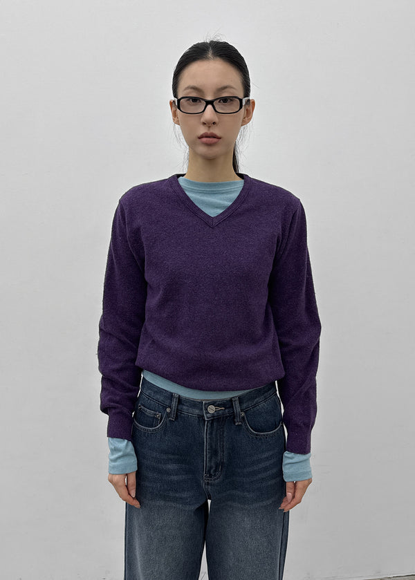 Tanker Lambswool V-neck Knit