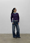 Tanker Lambswool V-neck Knit