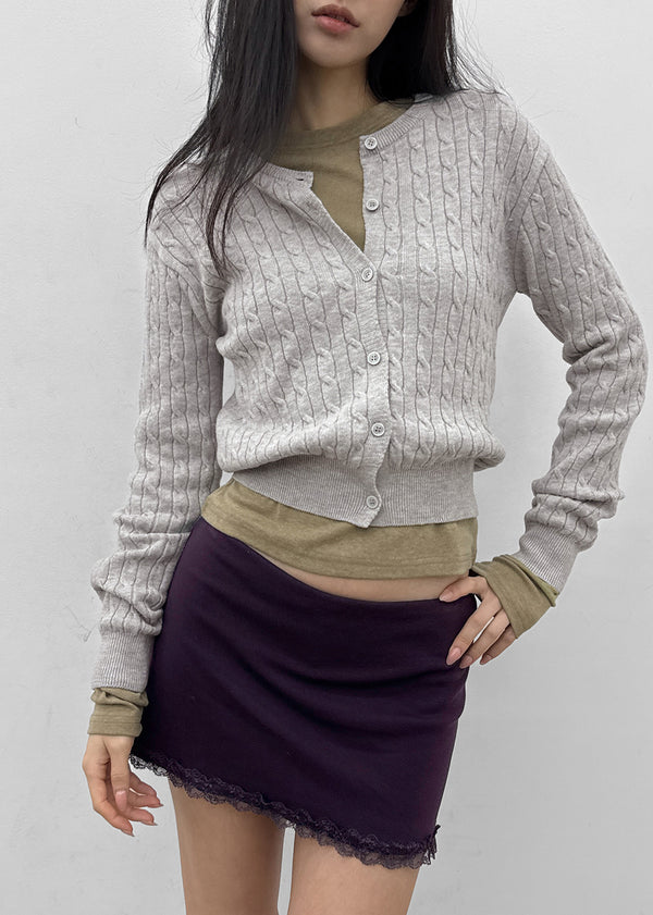 Cool cable knit cardigan
