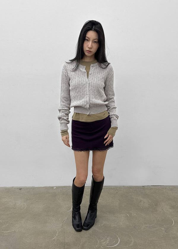 Cool cable knit cardigan