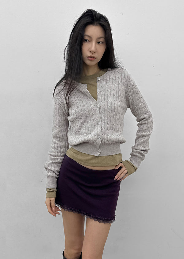Cool cable knit cardigan